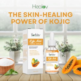 Kojic Acid Serum – Dark Spot Remover for Face & Body – Skin Brightening for Spots, Hyperpigmentation, Discoloration – Facial Oil Reduces Acne, Scars, & Evens Tone – Dark Spot Correcting Glow Serum