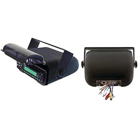 Pyle PLMRCB3 Universal Marine Stereo Housing with Full Chassis-Wired Casing (Black)