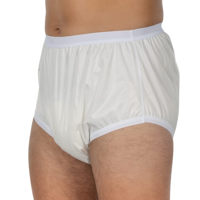 Suprima 1-204-000 Unisex Polyurethane Incontinence Briefs Size 52 White