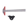 Woodworker Edge Ruler Protractor Portable Stainless Steel Angle Measuring Tool