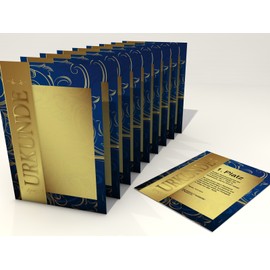 Writing Paper "Gold" 10 Sheets 190 g/m²
