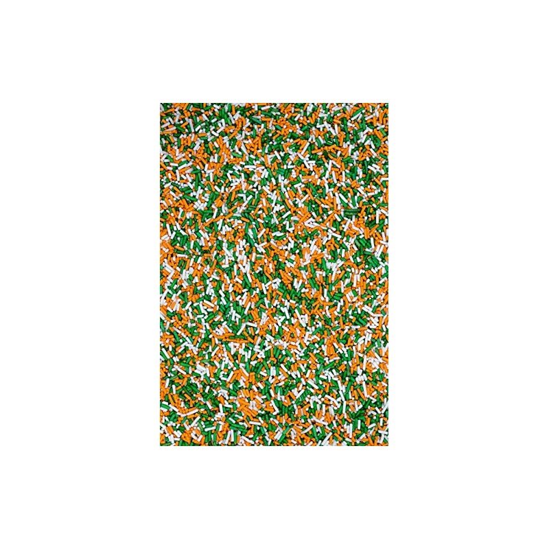 SPRINKLY - Matt Sugar Strands - Orange, White & Dark