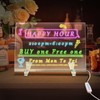 LED Dry Erase Notepad - Acrylic Message Board, Adjustable USB