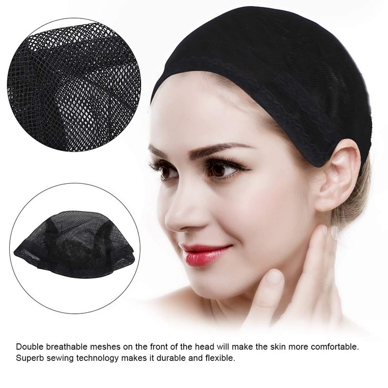 Redes Para El Cabello Invisible Elastic Edge Malla Accesorios Negra