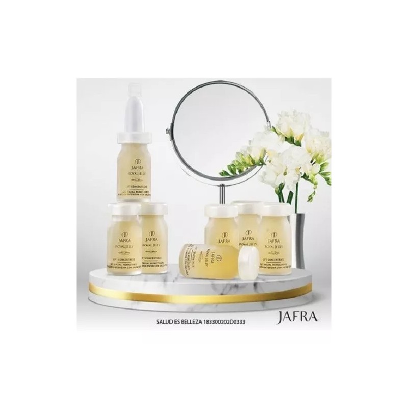 Jafra Ampolletas Con Jalea Real Gel Facial Humectante Set 7