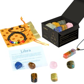 Libra Crystral Zodiac - Crystals and Healing Stones - Libra Gifts - Crystal Gifts - Astrology Gifts for Women - Crystal Set - Healing Gifts for Women - Zodiac Signs - Metaphysical Gifts - Meditation