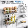 EUDELE 5-Pack Rustproof Stainless Steel Shower Caddy – No Drill