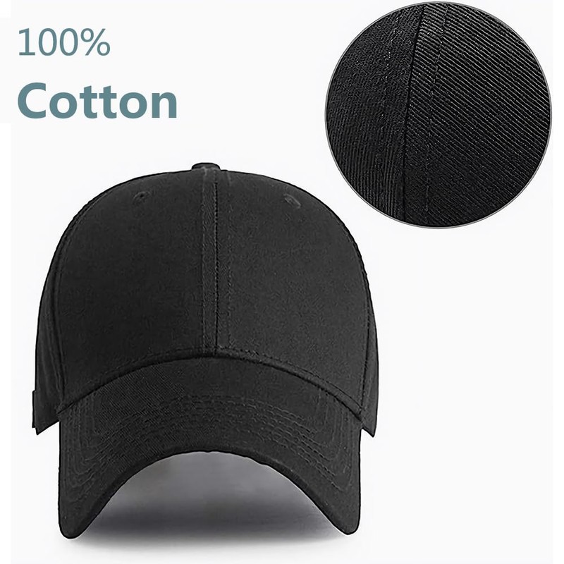 Ritte Peaked Cap, Adjustable Baseball Cap, Plain Baseball Cap, Unisex