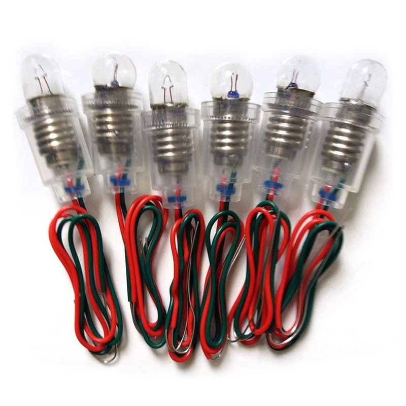 MEETOOT Set of 10pcs 1.5V Screw Mini Bulbs and 5pcs