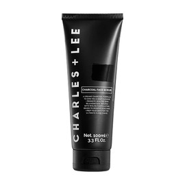 Charles + Lee Charcoal Face Scrub | Australian Made & High Performance | Remove Dead Skin + Prep Skin for the Ultimate Close Shave, 3.3 oz.