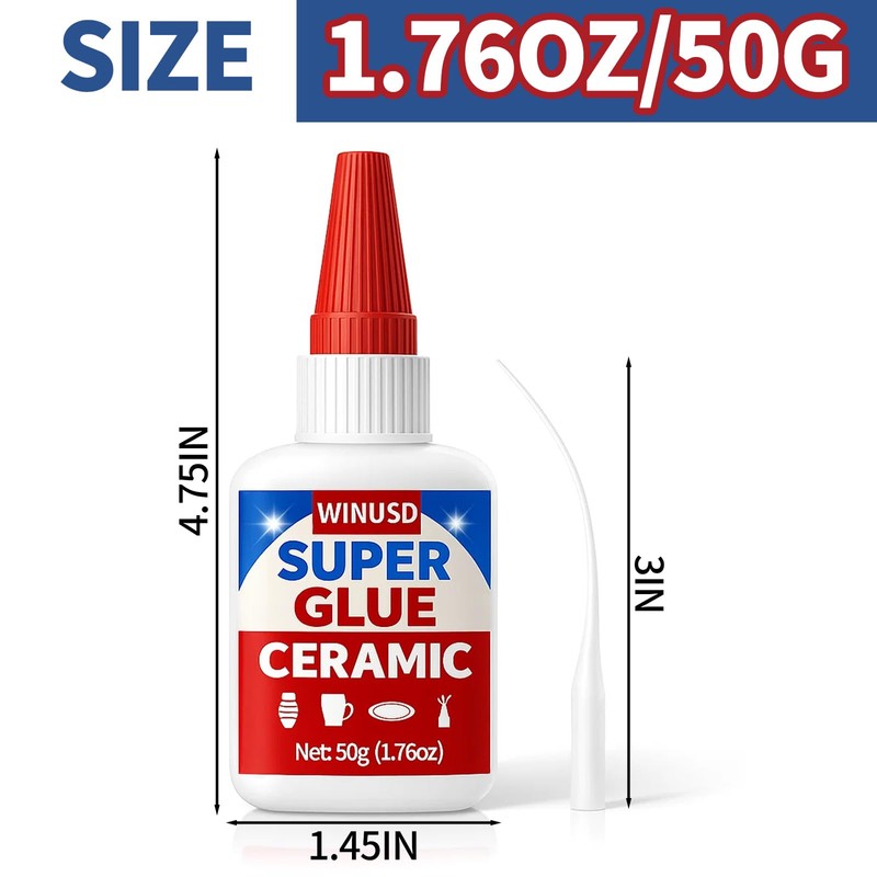 50g Glass Glue | Super Clear Glue All Purpose for