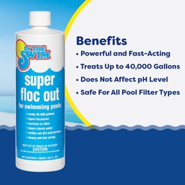 In The Swim Super Floc Out – Drop The Gunk, Ditch The Cloud, Dive Into Clear Water – 1 Quart