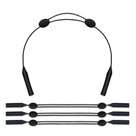 BERYLER 4 Pack Adjustable Glasses Strap(10" to 15.7"), Durable and Waterproof Eyeglasses Retainer, Anti-Slip Sunglasses Holder for Adults and Kids