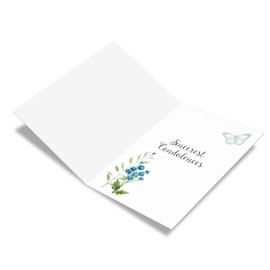 The Best Card Company - Lovely Sympathy Card with Envelope - Deepest Heartfelt Condolences, Love and Prayers - Birds of Encouragement C9144JSMG