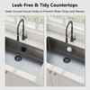 ZGGAZCA 4Pcs Sink Hole Cover Plastic Faucet Caps Kitchen Plug