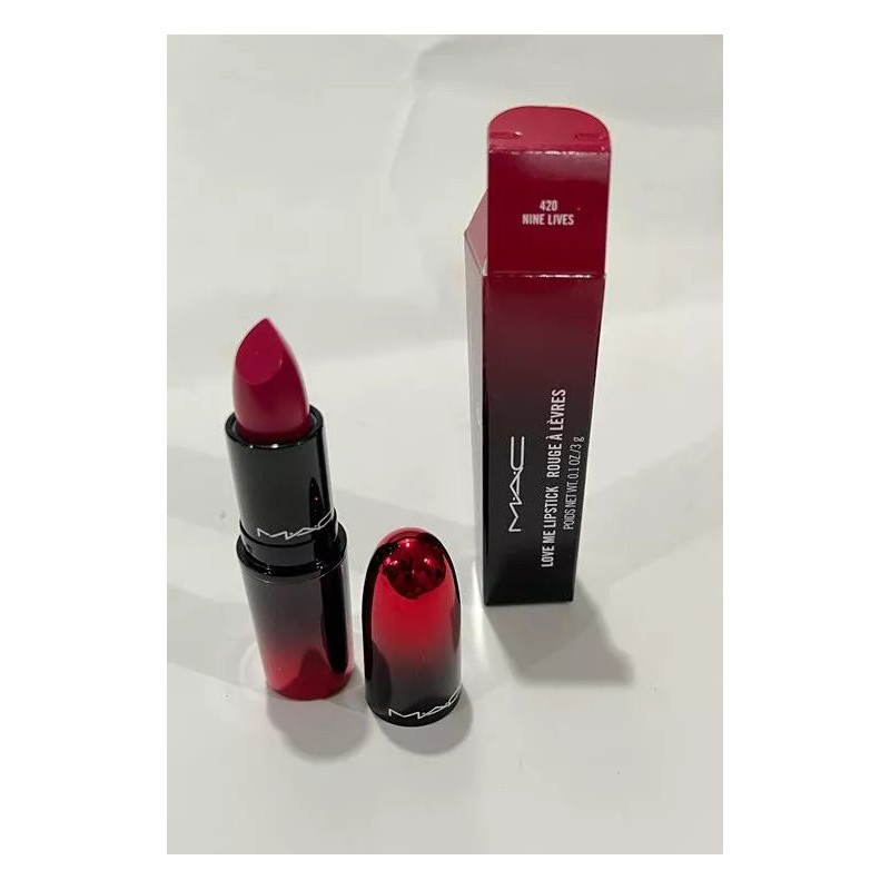 M·A·C Mac Love Me Lipstick 420 NINE LIVES New In