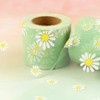 Wired Ribbon, 23 m Daisy Flowers, Summer Spring Patterned Wired