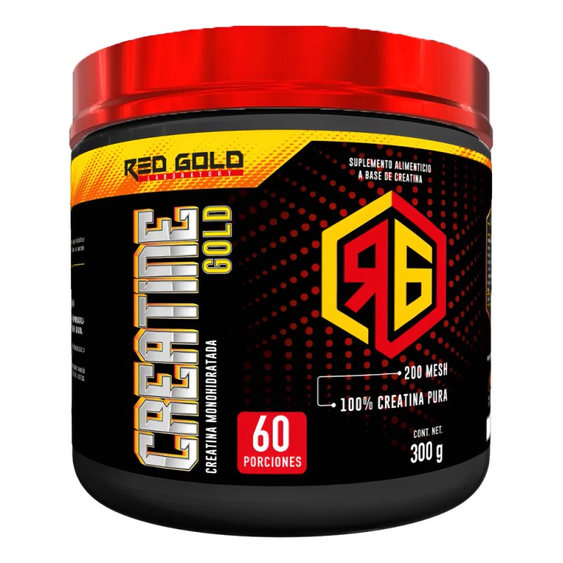 Creatina Monohidratada Red Gold en Polvo de 300 g, Sin