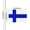 Finland Desk Flag Finnish Small Mini Table Flags Decorations(Finland)