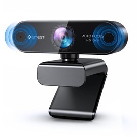 EMEET NOVA Webcam, Auto Focus, HD1080P, 2 Megapixels, Built-in Microphone, PC Camera, 96° Wide Angle, 4-Layer Optical Lens, Space Saving, Foldable, USB Powered, 360° Adjustment, Plug and Play USB