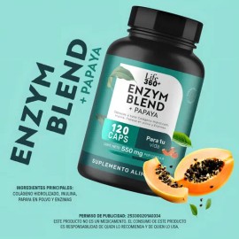 Enzimas Digestivas Bromelina Papaína 120 Cápsulas | LIFE360+
