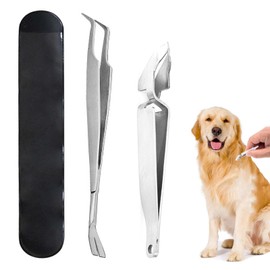 犬用ダニピンセット ダニリムーバー ペット用ピンセット ダニ除去 ダニ取り 猫犬通用 2本セット ペット用品 害虫除去 マダニ取り