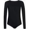 Shepa Girls' Children's Cotton Ballet Leotard, black