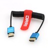 DRRI 8K HDMI to HDMI 2.1 Ultra High-Speed Braided Coiled