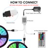 Aroidful RGB LED Strip Controller DC 12V-24V, 4-Pin 2-Port Controller