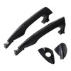 MOTOKU Black Front Rear Exterior Door Handle Kit for Hyundai