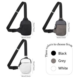 Shoulder Bags, Chest Bag, Grey, Sling Chest Crossbody Bag, Sling Bag, Shoulder Bag, Sling Backpack, Crossbody Bag Backpack, Shoulder Bag for Men and Women, Hiking, Outdoor Sports, Camping, gray