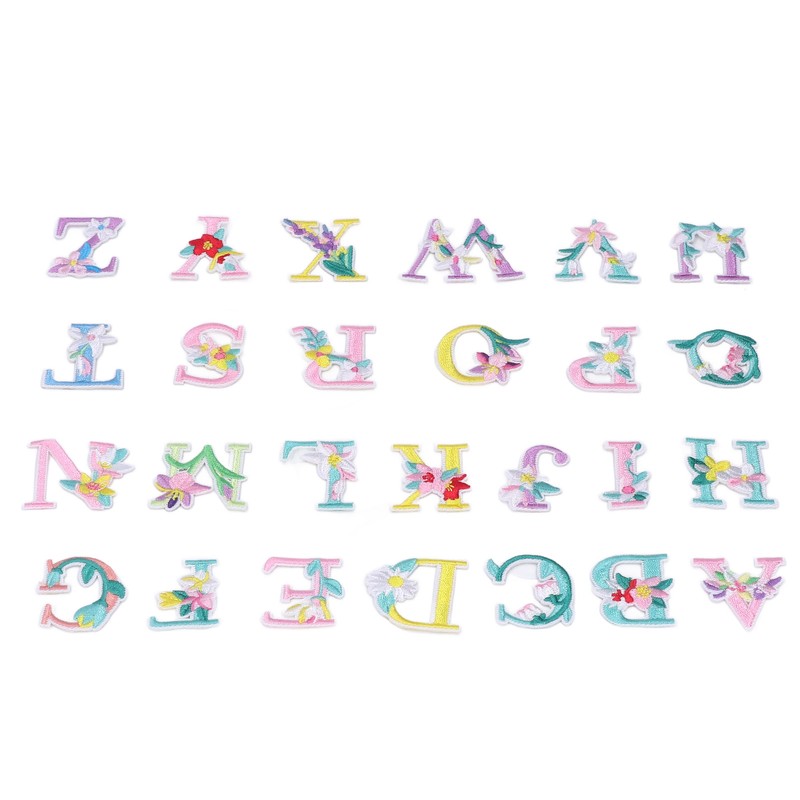 26 Letter Patches DIY Combinations Embroidered Patch Easy Ironing Soft