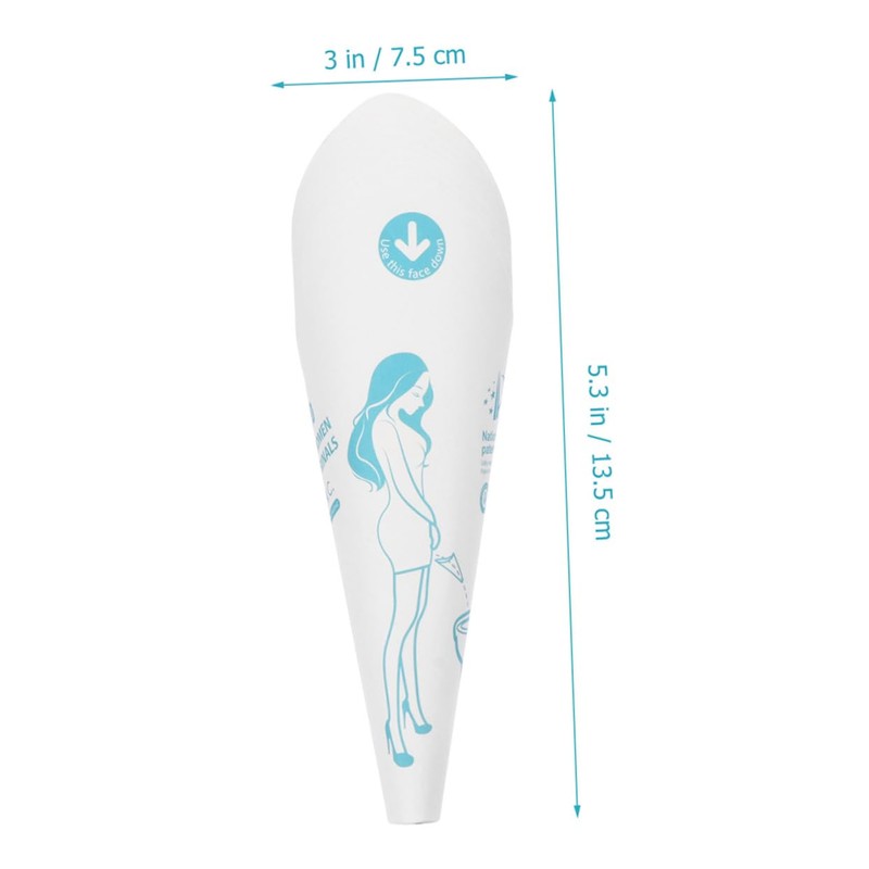 Sosoport Women Portable Urinal Funnel 12pcs Disposable Female Urination Device