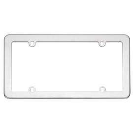 Cruiser Accessories 21110 Stainless License Plate Frame, Stainless Steel