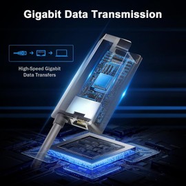 Glitfix Starlink Ethernet Adapter for Starlink Internet V2, 1000 Mbps Fast and Stable Network Connection, Applicable to Starlink Standard Actated Gen 2 Adapter, Length 1 Meter