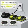 Leaf Blower Cordless - 21V Powerful Electric Leaf Blower with