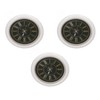 3 PCS Dollhouse Wall Clock 1:12 Dollhouse Miniature Round Wall