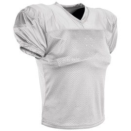 Champro Preseason Practice Mesh Football Jersey, White, Medium