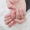  Autumn handmade nail tips ✨ - Short ballerina /