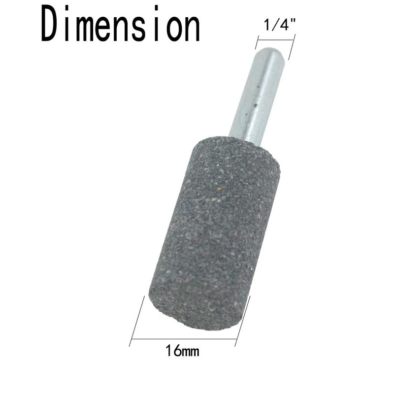 Luo ke 16mm Cylindrical Grinding Stone - 1/4" Shank Cylinder