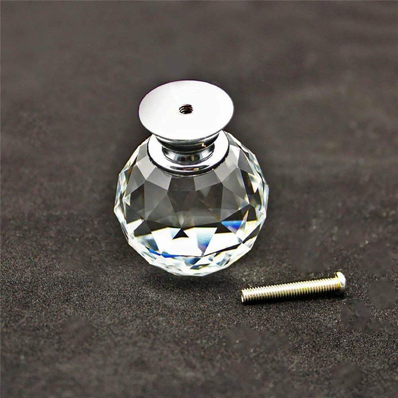 UpTuoLi Crystal Knobs, Knobs for Dresser Drawers, 5Pcs Drawer Knob