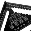 Beslands Rafter Square Metric 12 inch, Aluminum Carpenters Roofing Square,