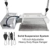 6 Pairs 1/8" Heavy Duty Ratchet Hangers, Adjustable Rope Hangers,