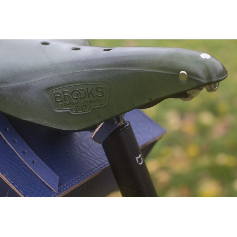 London Craftwork Large Bicycle Bag Genuine Leather Saddle Handlebar Frame