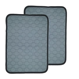 Shelltech Shelletech 2 Pack Guinea Pig Cage Liners, Washable Guinea Pig Pee Pads Reusable Absorbent Bedding Non Slip Pads for Small Animals Hamsters Chinchillas Rats (13.3 ""× 18.8""), Dark Grey