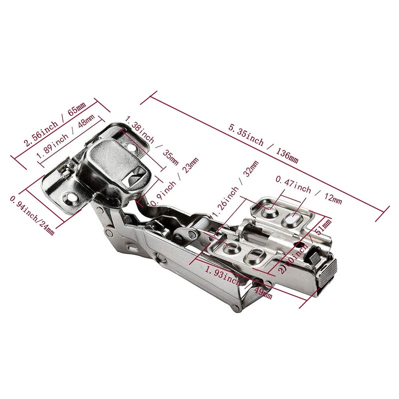 TamBee 175 Degree Hinges Frameless Cabinet Kitchen Doors Hinges Hydraulic