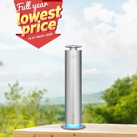 Holiday Gift Smart Room 120ml Capacity Air Freshener 5 Star Hotel Fragrance Smell Home Aroma Oil Diffuser for Essential Oilplug type: US, color: Silver