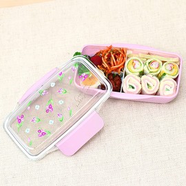 Lab Clip 22D-BCLB01-YE Bento Box, Bonkadu, 1 Tier Dome Lunch, Yellow