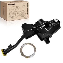A-Premium Windshield Washer Reservoir Tank Assembly Compatible with Honda Pilot 2016-2022, Passport 2019-2022 - with Cap & Washer Pump & Hose