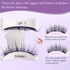 3 Pair Magnetic Eyelashes with Applicator, Reusable False Lashes with